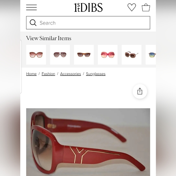 Red Designer Sunglasses - Picture 4 of 11